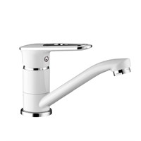 {{photo.Alt || photo.Description || 'Смеситель для кухни 35к F4549 FRAP (плоск.пов. излив, п/гайку, белый/хром, латунь)'}}