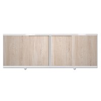 Экран для ванной купе 1,5 (беленый дуб) 545599