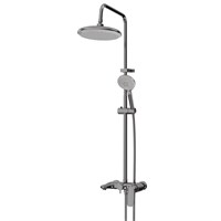 {{photo.Alt || photo.Description || 'Душевая система 40к ML2410 излив лейка 5 позиций +лейка "Тропический душ" ХРОМ'}}