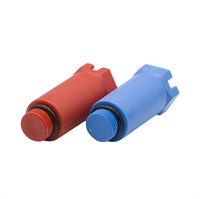 Заглушка цветная удлиненная 1/2'' (компл. 2 шт.) (синяя/красная) 546799