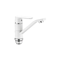 Смеситель для кухни 35к HB45804-2 HAIBA б/отв п/гайку БЕЛЫЙ/ХРОМ 547884