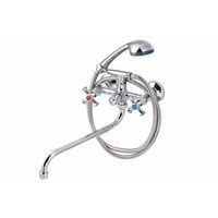 {{photo.Alt || photo.Description || 'Смеситель для ванны и раковины 1/2 кер ПРОФСАН ПСМ-158-75 "ЕВРО",  эксцентрики "ЕВРО",мах КРЕСТ'}}