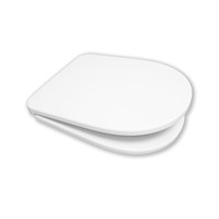Сиденье для унитаза Amalfi белое дюр.нерж.кр. 