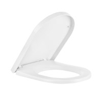 Сиденье для унитаза Lucy new белое дюр.нерж.кр. 