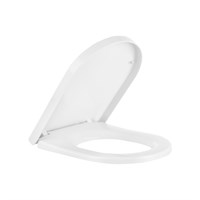 Сиденье для унитаза Nero белое дюр.нерж.кр.м/лифт, съем 