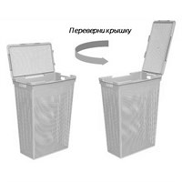 {{photo.Alt || photo.Description || 'Корзина д/белья "Лофт" узкая с крышкой 50л серая'}}