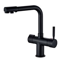 Смеситель для кухни 35к HB70088-7 HAIBA с вых. для питьевого фильтра б/отв п/гайку ЧЕРНЫЙ 546949