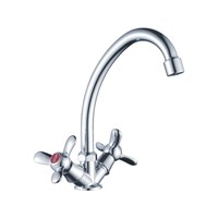 Смеситель для кухни 1/2 кер CN4012 CRON высокий пов. излив, п/шпильку, ХРОМ 549369