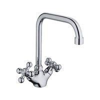 Смеситель для кухни 1/2 кер CN4019 CRON высокий пов. излив, ХРОМ 549350