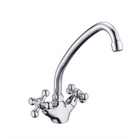 Смеситель для кухни 1/2 кер CN4019-2 CRON высокий пов. излив, ХРОМ 540655