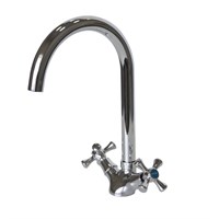 Смеситель для кухни 1/2 кер CN4242-2 CRON высокий пов. излив, п/гайку, ХРОМ 549361