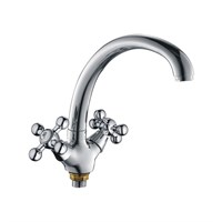 Смеситель для кухни 1/2 кер CN4319 CRON высокий пов. излив, п/гайку, ХРОМ 549352