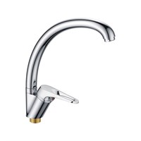 Смеситель для кухни 35к CN4113-2 CRON высокий пов. излив,  п/гайку, ХРОМ 549336