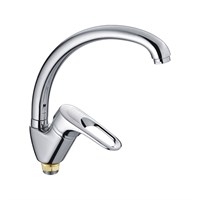 Смеситель для кухни 40к CN4104-2 CRON высокий пов. излив, п/гайку, ХРОМ 549295
