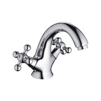 Смеситель для раковины 1/2 кер CN1019 CRON литой, ХРОМ 541565