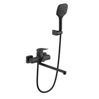 Смеситель для ванны и раковины 35к G2250 GAPPO L-излив, ЧЕРНЫЙ 541862