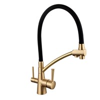 {{photo.Alt || photo.Description || 'Смеситель для кухни 35к G4398-1 GAPPO гибкий излив, с вых. для питьевого фильтра, ЧЕРНЫЙ-Бронза'}}