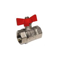 Кран шаровой 3/4'' вн/вн бабочка 11б27п1 Стандарт 230 ГАЛЛОП никель PN40 538723