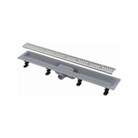 Трап линейный комбинированный Simple APZ10-850M/AG100401850 гор.отвод,решетка в компл., нерж. сталь 550537