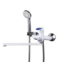 {{photo.Alt || photo.Description || 'Смеситель для ванны и раковины 35к F2234 FRAP (L излив, лейка 1 реж, хром/белый, латунь)'}}