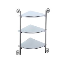Полка стеклянная угловая 3-ярус HB1907-3 HAIBA 539829