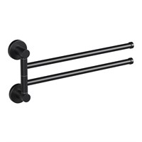 Полотенцедержатель 2-е рога ЧЕРНЫЙ HB8712 HAIBA 550609