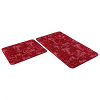 Набор ковриков д/ванной Shahintex Vintage  60*100+60*50 вишневый (02) 552164