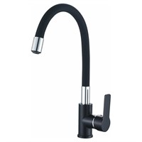 Смеситель для кухни 35к HB70113-7 HAIBA гибкий излив, б/отв боковая,ЧЕРНЫЙ/ХРОМ 544564