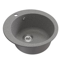 {{photo.Alt || photo.Description || 'Мойкa ML-GM13 КОМФОРТ круглая, темно-серая (309), 495мм (глуб. чаши 200)'}}