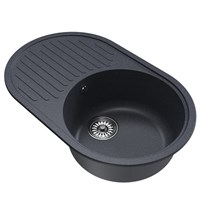 {{photo.Alt || photo.Description || 'Мойка ML-GM16 КОМФОРТ овальная с крылом, антрацит (343), 730*460*180мм'}}