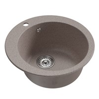 {{photo.Alt || photo.Description || 'Мойкa ML-GM13 КОМФОРТ круглая, песочная (302), 495мм (глуб. чаши 200)'}}