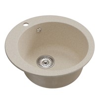 {{photo.Alt || photo.Description || 'Мойкa ML-GM13 КОМФОРТ круглая, бежевая (328), 495мм (глуб. чаши 200)'}}