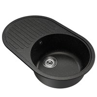 {{photo.Alt || photo.Description || 'Мойка ML-GM16 КОМФОРТ овальная с крылом, черная (308), 730*460*180мм'}}