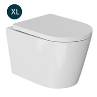 {{photo.Alt || photo.Description || 'Унитаз подвесной безободковый WAVE KORAL Tornado3.0, сид. дюропласт,м/л,быстр,БЕЛЫЙ глянец (XL)'}}