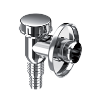 Минисифон для стиральной машины (посудом.маш.) K100H хромир. пласт. UNICORN 552809