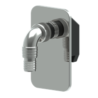 Минисифон для стиральной машины п/штукатурку (посудом.маш.) K110 хромир. пласт. UNICORN 552810