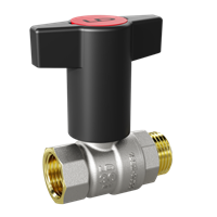 Кран шаровой 1/2'' вн/нар Т-рукоятка (Red+Blue) LD PRIDE 552742