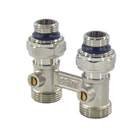 Узел нижнего подключения 1/2x3/4ЕК OGINT прямой двухтруб 552977