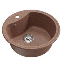 {{photo.Alt || photo.Description || 'Мойкa ML-GM09 КОМФОРТ круглая, терракотовая (307), 510 мм (глуб. чаши 190)'}}