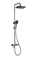 {{photo.Alt || photo.Description || 'Душевая система 35к ПРОФСАН ПСМ-803-82GA лейка "Тропический душ прямоугольная" ГРАФИТ'}}