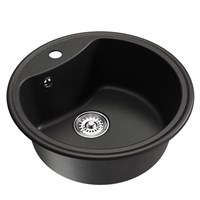 {{photo.Alt || photo.Description || 'Мойкa ML-GM09 КОМФОРТ круглая, ультра-черная  (344), 510 мм (глуб. чаши 190)'}}