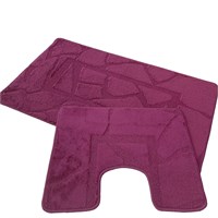 Набор ковриков д/ванной Zalel  2 пр. 55х90 (баклажановый) 553298