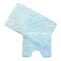 Набор ковриков д/ванной Zalel  2 пр. 55х90 (светло-голубой) 553301