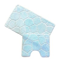 Набор ковриков д/ванной Zalel  2 пр. 60х100 (светло-голубой) 553305