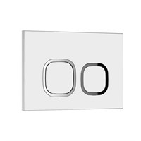 Кнопка смыва WAVE А1 универсальная БЕЛАЯ АБС квадратная 552525