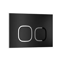 Кнопка смыва WAVE А2 универсальная ЧЕРНАЯ АБС квадратная 552526