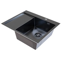 {{photo.Alt || photo.Description || 'Мойка настол.монтаж 60х50 (3,0) прав. вып 3 1/2  MIXLINE PRO с ФАСКОЙ 20см с сифоном (черный графит)'}}