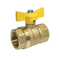 Кран газ шаровой 3/4'' вн/вн бабочка 11б27п Стандарт 230 ГАЛЛОП/ PN40 553849