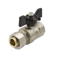 Кран шаровой 1/2'' вн/накидная гайка бабочка LD PRIDE 553957