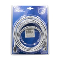 Шланг душевой 175 см имп/кон, ПВХ, белый/хром MIXLINE MIX-5-175 ЛЮКС (блистер) 553184